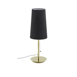 Lucande Pordis-bordlampe, messing-sort