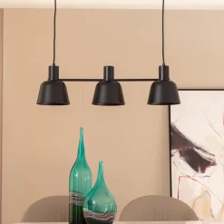 Lucande Pendellamper>Servan hængelampe, sort, 3 lyskilder