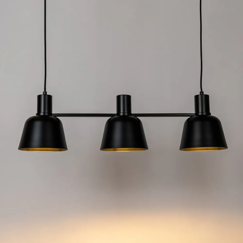 Lucande Pendellamper>Servan hængelampe, sort, 3 lyskilder