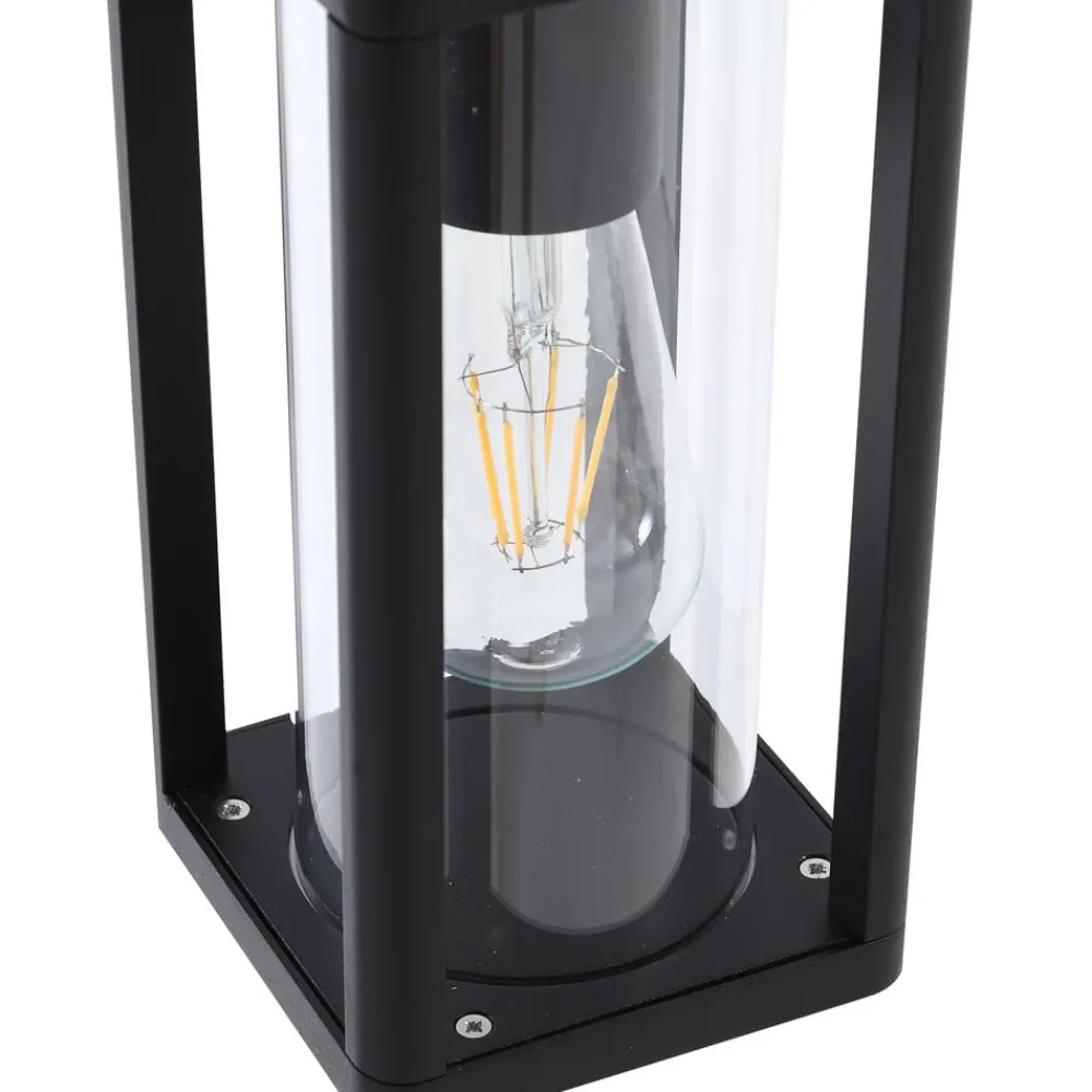 Lucande Gadebelysning>Siveta vejlampe, 100 cm høj, sort, E27, IP65