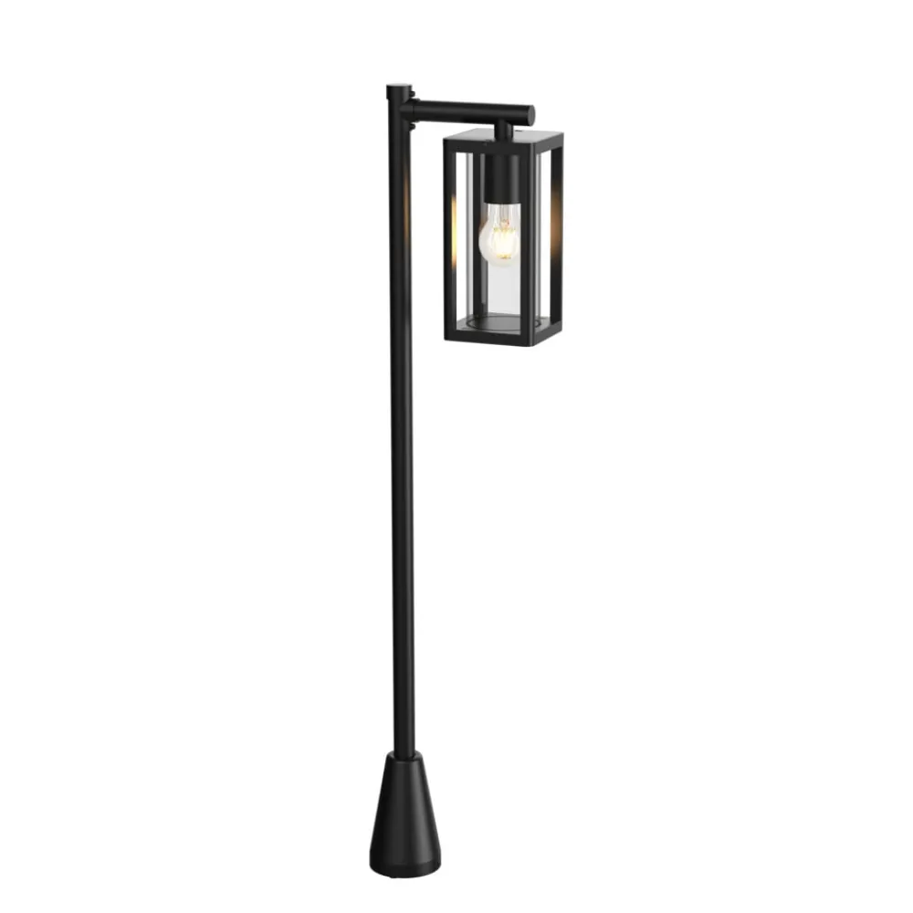 Lucande Gadebelysning>Siveta vejlampe, 100 cm høj, sort, E27, IP65