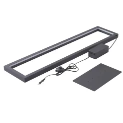 Lucande Smart LED-gulvlampe Tjado, RGB, CCT, fjernbetjening