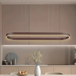 Lucande Pendellamper|Pendellamper>Smart LED-hængelampe Melinay, kaffe, CCT, Tuya