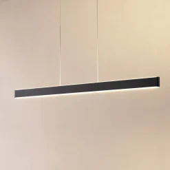 Lucande Smart LED-hængelampe Mylosh, sort, CCT, Tuya