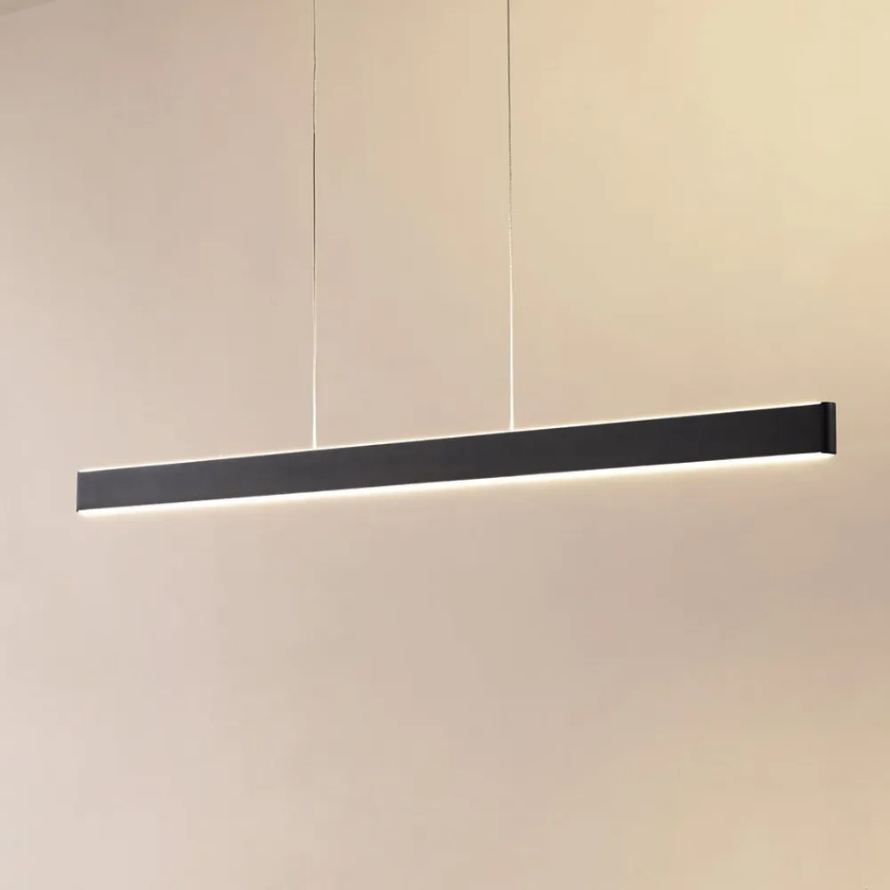 Lucande Smart LED-hængelampe Mylosh, sort, CCT, Tuya