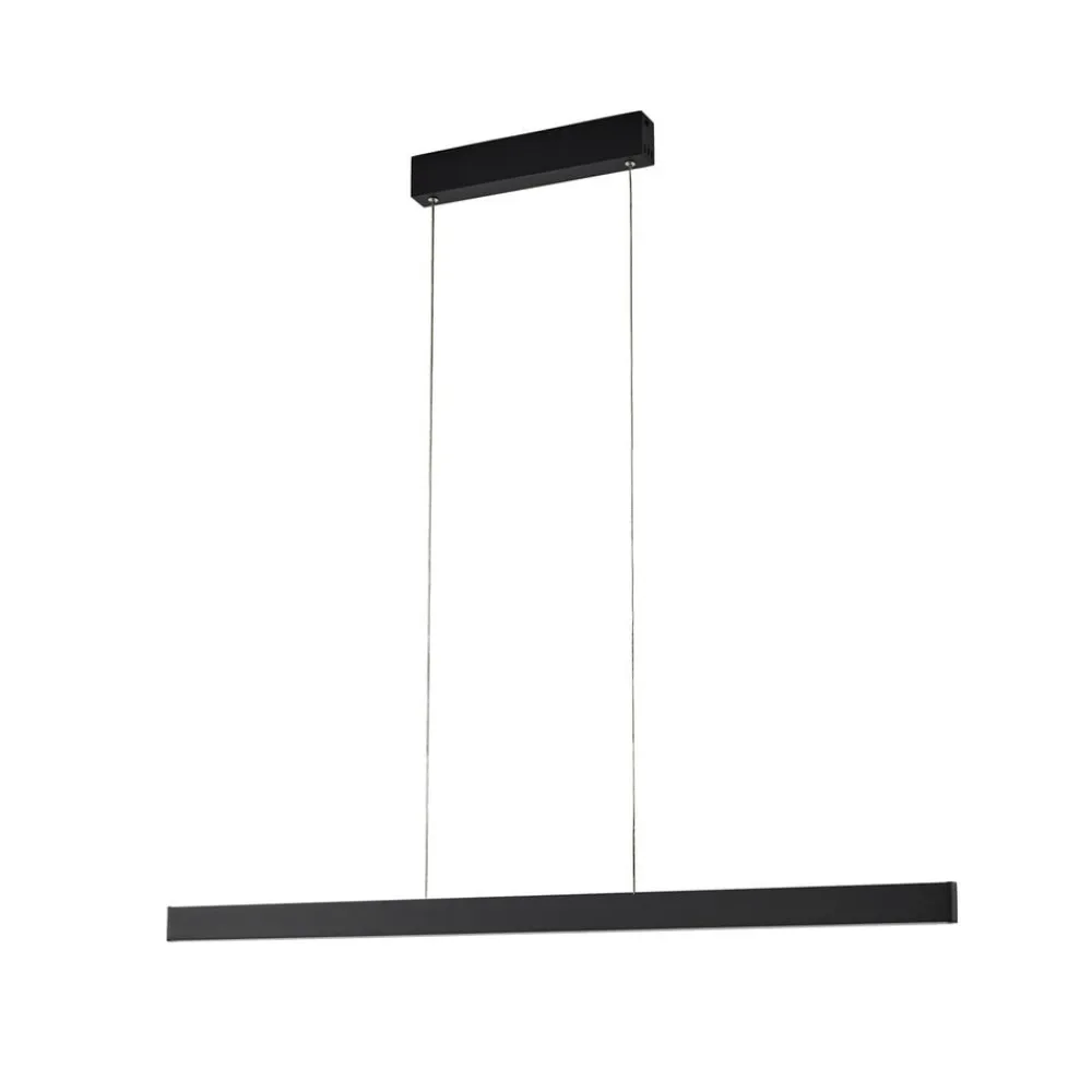 Lucande Smart LED-hængelampe Mylosh, sort, CCT, Tuya