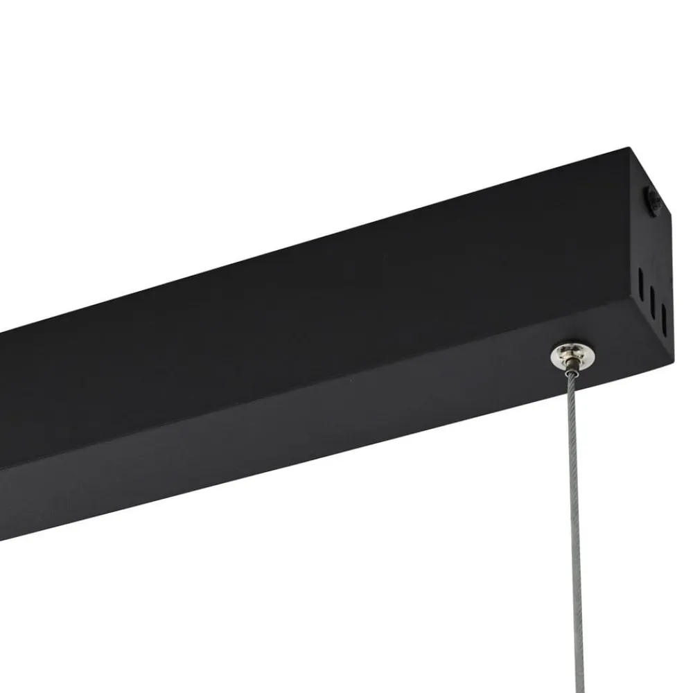 Lucande Smart LED-hængelampe Mylosh, sort, CCT, Tuya