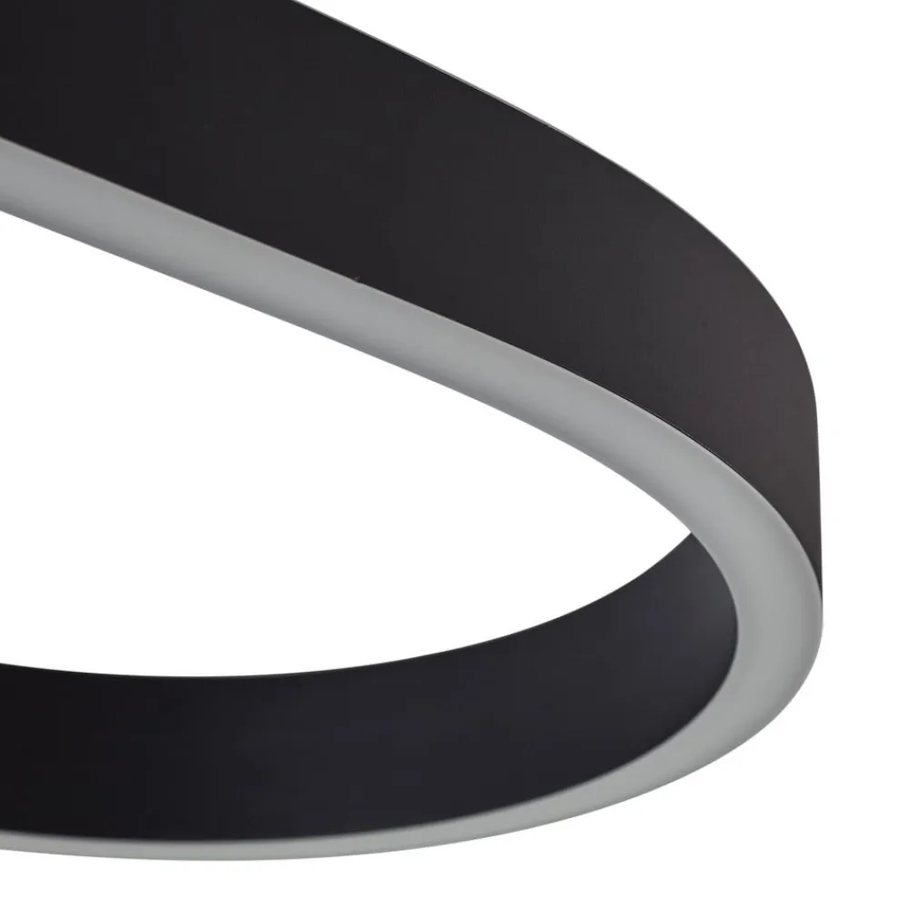 Lucande Pendellamper|Pendellamper>Smart LED-hængelampe Melinay, sort, CCT, Tuya