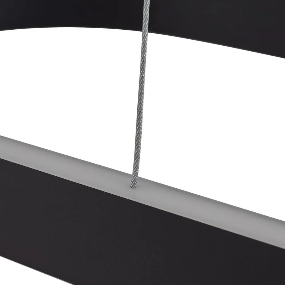 Lucande Pendellamper|Pendellamper>Smart LED-hængelampe Melinay, sort, CCT, Tuya