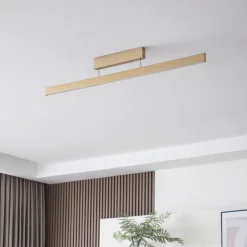 Lucande Loftlamper|Loftlamper>Smart LED-loftslampe Mylosh, guld, CCT, Tuya