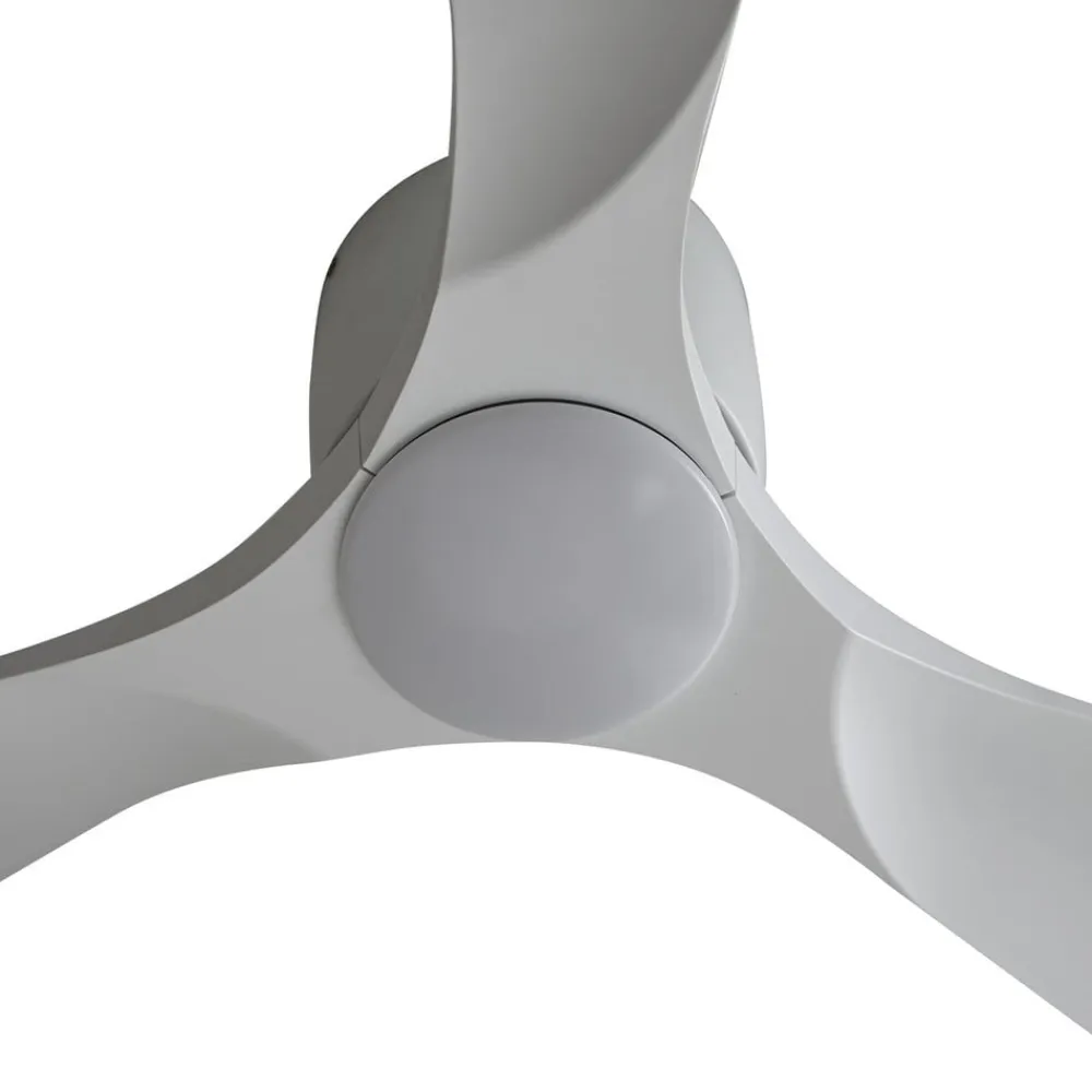 Lucande Loftventilatorer>Smart LED-loftventilator Moneno, hvid, DC, Tuya