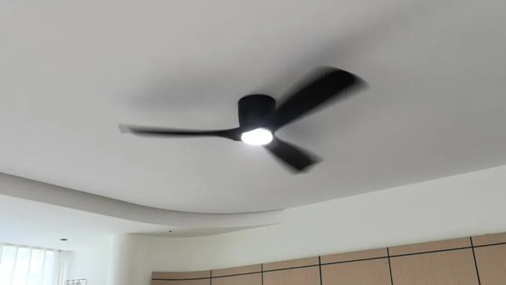 Lucande Loftventilatorer>Smart LED-loftventilator Moneno, sort, DC, Tuya