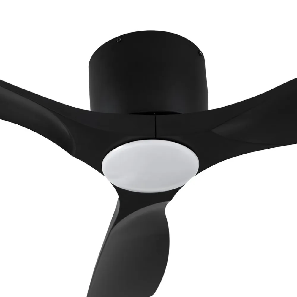 Lucande Loftventilatorer>Smart LED-loftventilator Moneno, sort, DC, Tuya