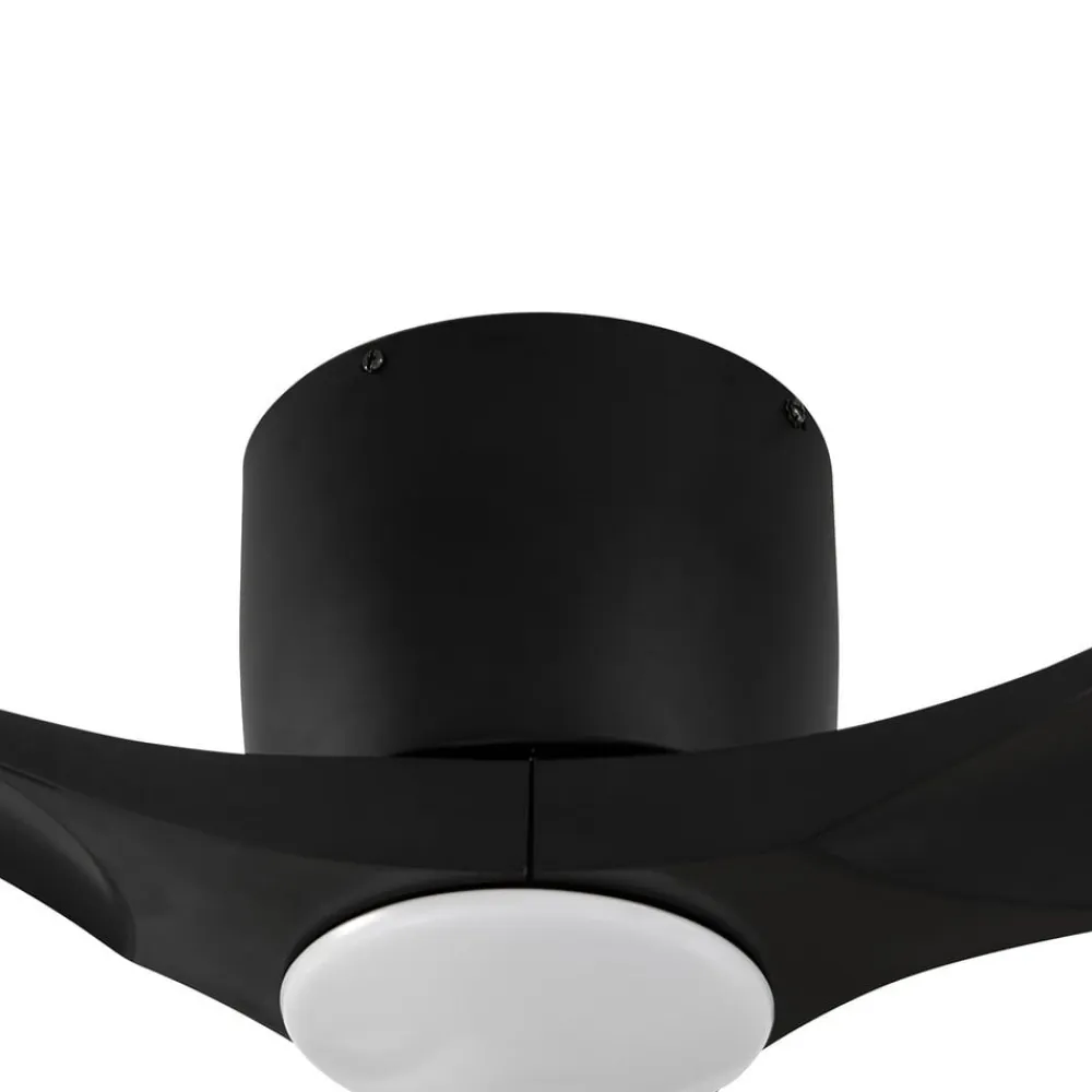 Lucande Loftventilatorer>Smart LED-loftventilator Moneno, sort, DC, Tuya