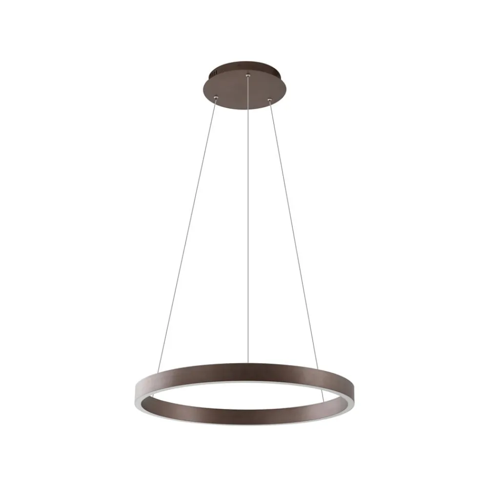 Lucande Smart LED-pendel Yonam, kaffe, 1-lys, Tuya