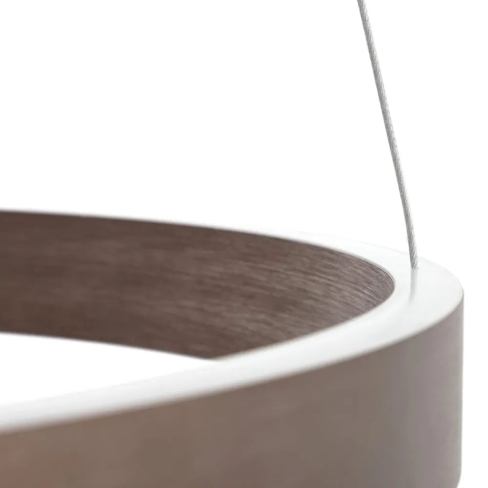 Lucande Smart LED-pendel Yonam, kaffe, 1-lys, Tuya