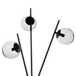Sotiana gulvlampe, 3 glaskugler, sort^Lucande Sale