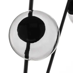 Sotiana gulvlampe, 3 glaskugler, sort^Lucande Sale