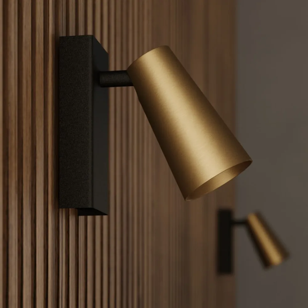 spotlight Angelina, messing/guld, metal, 1 lyskilde.^Lucande Clearance