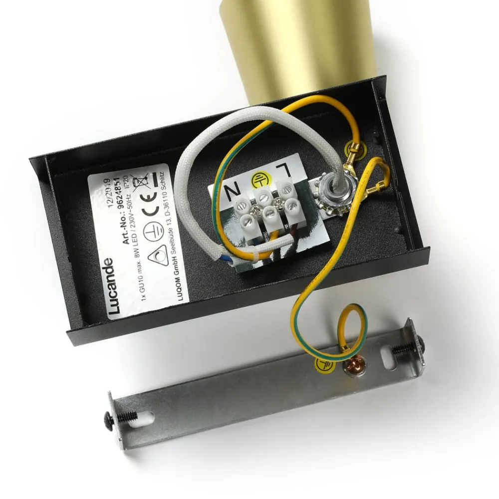 spotlight Angelina, messing/guld, metal, 1 lyskilde.^Lucande Clearance