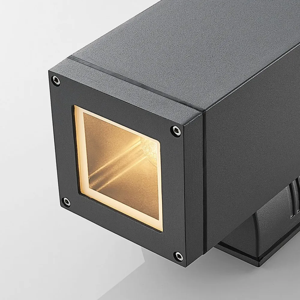 Lucande Stani udendørs væglampe, E27, 2 lyskilder