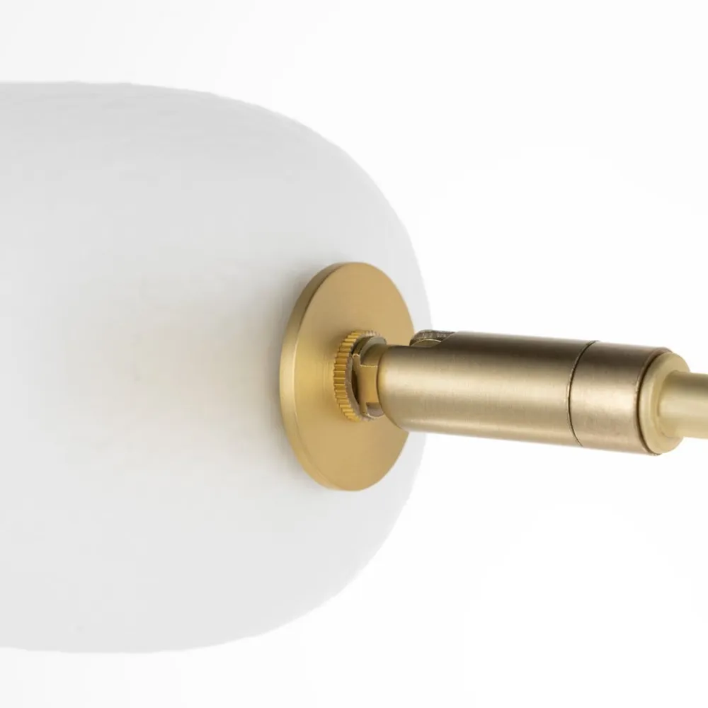 Lucande Gulvlamper|Gulvlamper>Taylan gulvlampe af jern, glasskærm