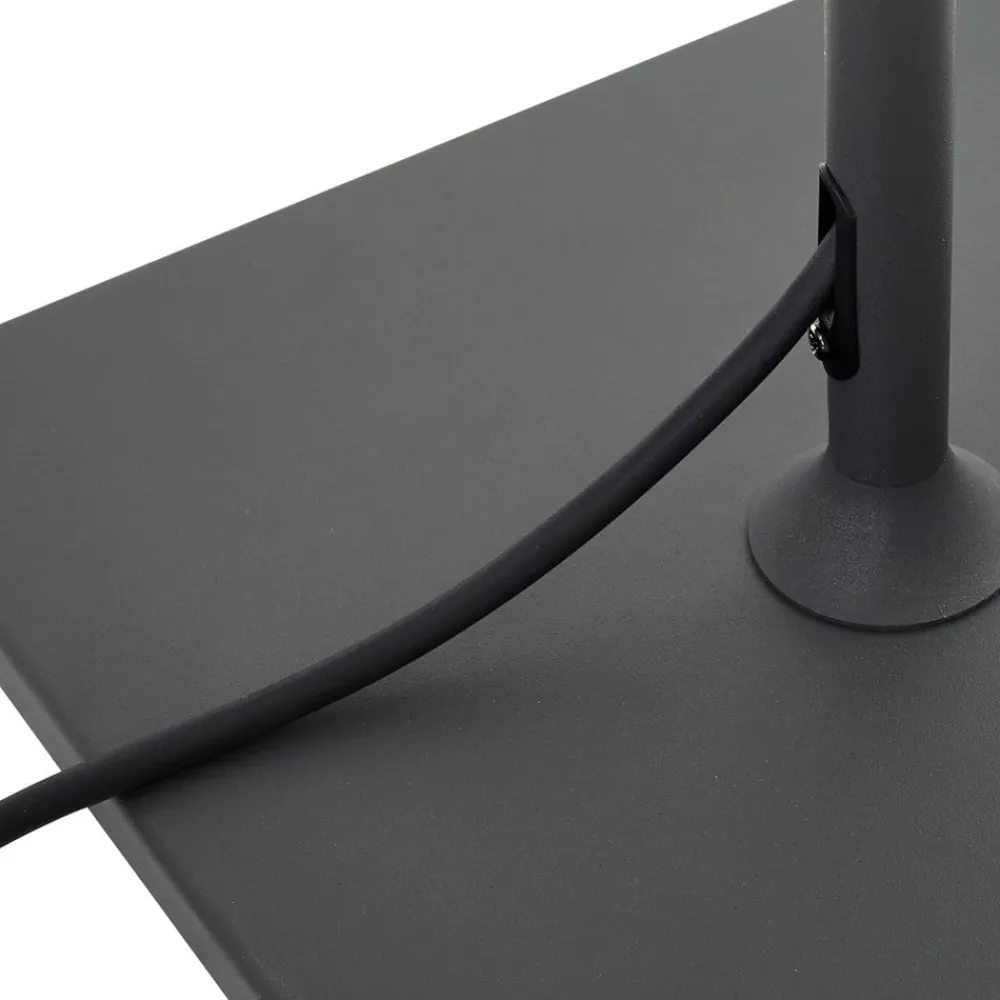 Lucande Terrassebelysning>terrasselampe Andrei, grå, 150 cm høj, IP54, E27