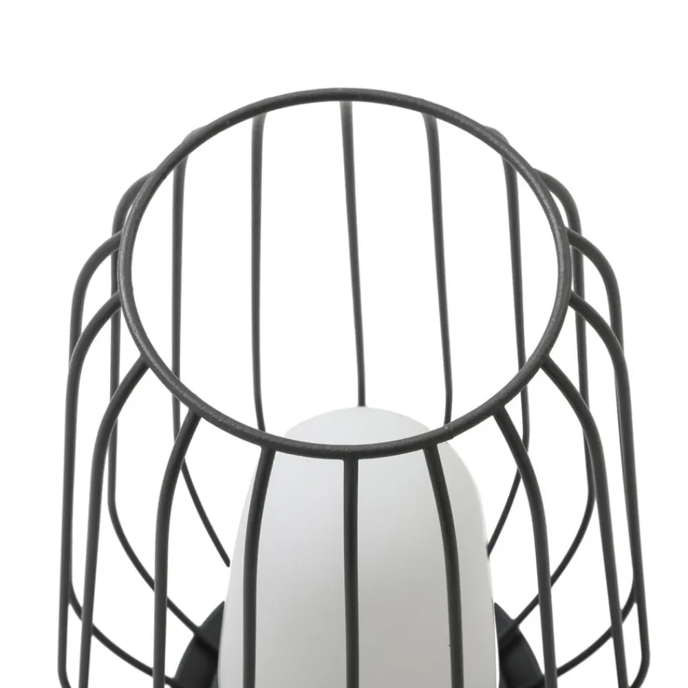 Lucande terrasselampe Chandan, 32,1 cm, sort, aluminium