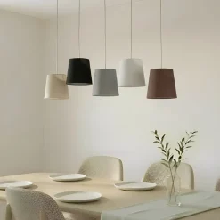 Thamila hængelampe, flerfarvet, jern^Lucande New