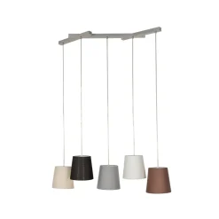 Thamila hængelampe, flerfarvet, jern^Lucande New