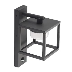 Lucande Timio udendørs væglampe, downlight, sensor, GX53, IP44