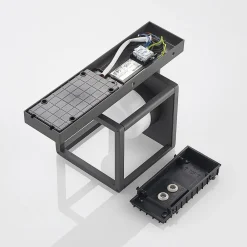 Lucande Timio udendørs væglampe, downlight, sensor, GX53, IP44