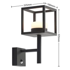 Timio udendørs væglampe, uplight, sensor, GX53, IP44^Lucande Clearance