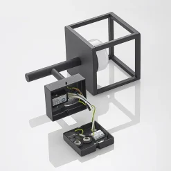 Timio udendørs væglampe, uplight, sensor, GX53, IP44^Lucande Clearance