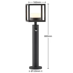Lucande Timio vejlampe, 60cm, bevægelsessensor, GX53, IP44