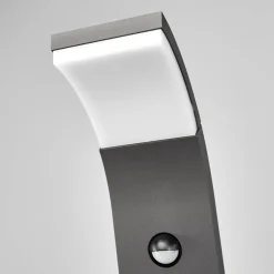 Timm LED-vejlampe, sensor, 100 cm, antracit, IP54^Lucande Outlet