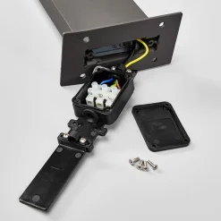 Timm LED-vejlampe, sensor, 100 cm, antracit, IP54^Lucande Outlet