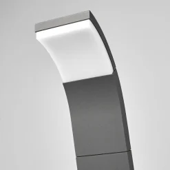 Lucande Timm LED-vejlampe, 100 cm, antracit, metal, IP54