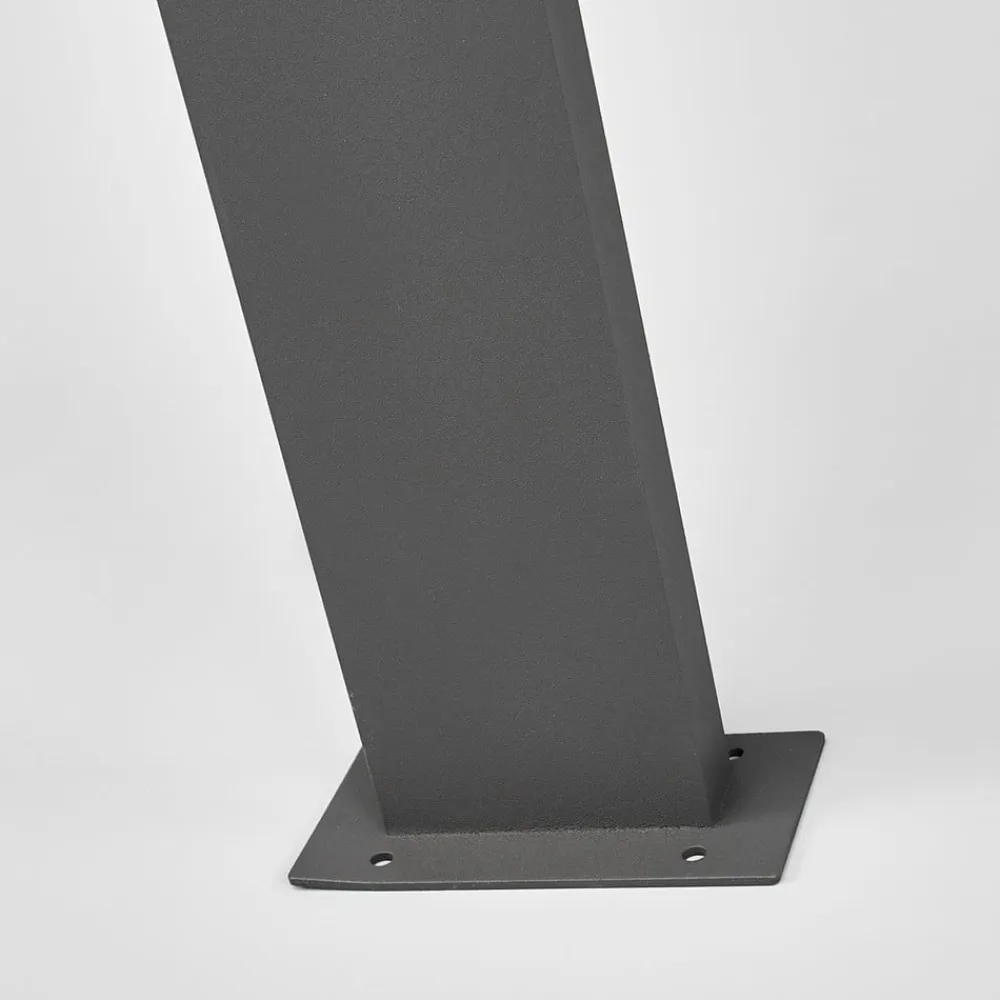 Lucande Timm LED-vejlampe, 100 cm, antracit, metal, IP54