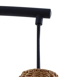 udendørs gulvlampe Taniola, beige, rattan, 195 cm, IP44^Lucande Hot