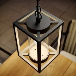 Lucande udendørs hængelampe Ferda, 25 cm, antracit, IP44