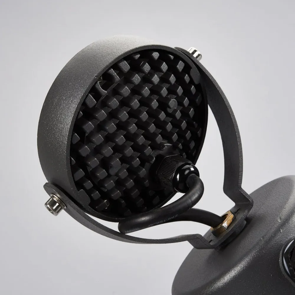 Lucande Terrassebelysning|Udendørs Spot>udendørs LED-spot Gavin, 33 cm, antracit, aluminium