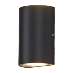 udendørs LED-væglampe Jale, 16 cm, antracit, aluminium^Lucande Outlet