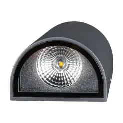 udendørs LED-væglampe Jale, 16 cm, antracit, aluminium^Lucande Outlet