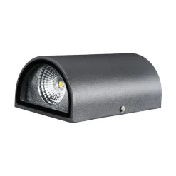 udendørs LED-væglampe Jale, 16 cm, antracit, aluminium^Lucande Outlet