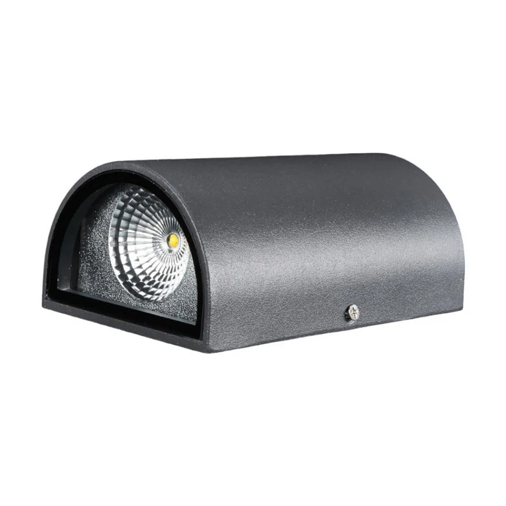 udendørs LED-væglampe Jale, 16 cm, antracit, aluminium^Lucande Outlet