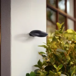 udendørs LED-væglampe LOOP, sort, IP44, metal^Lucande Outlet