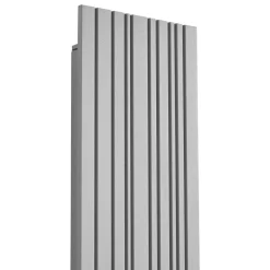 Lucande udendørs LED-væglampe Melira, længde 60 cm, grå