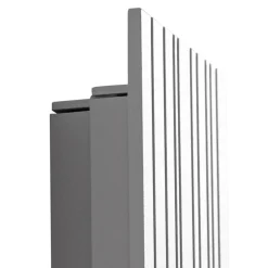 Lucande udendørs LED-væglampe Melira, længde 60 cm, grå