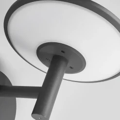 Lucande udendørs LED-væglampe Fenia, sensor, IP54, antracit